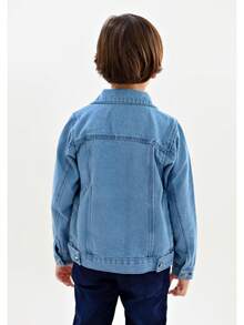 Pimbolim Jeans Boy's Jean Jacket, Children's, With Pockets, Super Stylish. - 淺藍色 - 查看 4