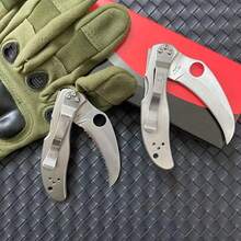 C08 Stainless Steel Two Handed Universal Tactical Folding Knife, Suitable For Outdoor Camping Survival EDC Knife, Suitable For Easter, Independence Day, Thanksgiving, Christmas And Father's Day - 彩色 - 查看 4