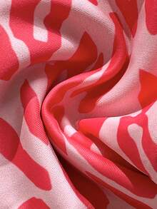 Bộ bikini hai mảnh họa tiết da báo dành cho nữ, thích hợp cho kỳ nghỉ biển và lễ hội Halloween, mùa hè 2025. - Dưa hấu đỏ - Xem 7