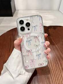 Funda para teléfono (1 unidad) Nueva funda rígida magnética de lujo para phone 16, 15 Pro, 14, 13, 12, 11 Pro, X y S22/S22 Plus/S22 Ultra/S23/S23 Plus/S23 Ultra/S24/S24 Plus/S24 Ultra - transparente - Ver 5