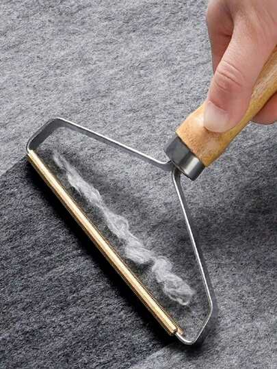 1 件便携式手动脱毛器、衣物除毛器、毛发剃须刀，用于去除衣物、沙发、地毯、被子和宠物毛发