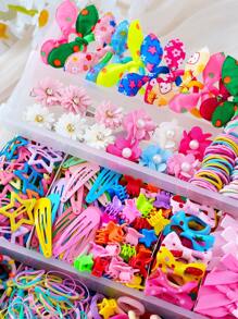Set di 791 pezzi/20 pezzi/10 pezzi di accessori per capelli alla moda e semplici per ragazze, fermagli per capelli eleganti con fiori di perle, elastici per capelli durevoli, adatti come regalo e per uso quotidiano