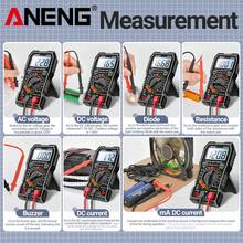 Digital Multimeter High Precision Display Anti-Burn Universal Meter Intelligent Repair Multifunctional Electric Current Tester - Black - View 7