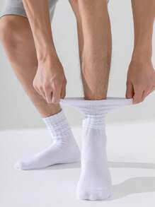 [20 Pares/15 Pares/10 Pares/5 Pares/3 Pares/1 Par] [Imprescindible para hombres deportistas] Calcetines deportivos clásicos para hombres | Transpirables y absorben el sudor | Alta elasticidad | Diseño de bloqueo de color a rayas | Múltiples colores disponibles | Oferta especial por tiempo limitado