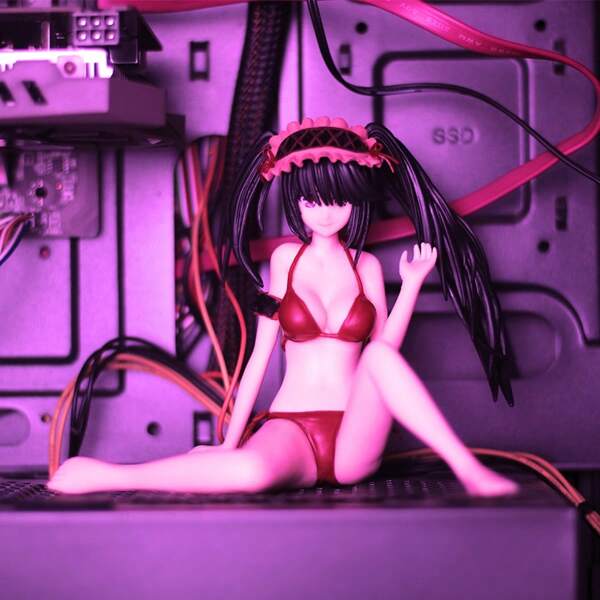Handgemachte 13cm PVC Anime Figur Badeanzug Model, Sexy Mädchen Actionfigur, detailliert für Sammler, geeignet für erwachsene Fans und Enthusiasten
