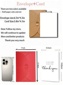 Love Card Thank You Card For Teacher - Beautiful And Elegant Thank You Greeting Card For Any Occasion With Blank Inside/For Men, Women, White Card