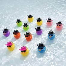 1 Pair Cute Resin Duck Pendant Earrings, Suitable For Summer Pool Party, Vacation Outfit, Women Gift
