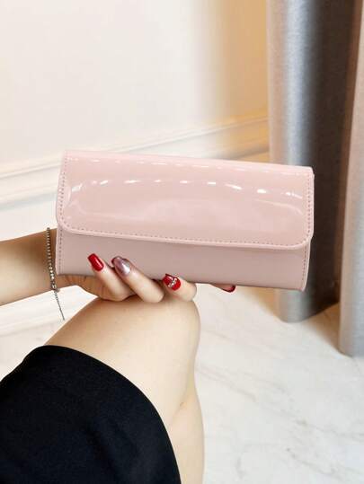 Bolsa clutch elegante e simples, bolsa de noite elegante e requintada, bolsa transversal. Adequada para festeiras, mulheres e noivas. É a escolha perfeita para festas, casamentos, bailes de formatura, jantares/banquetes.