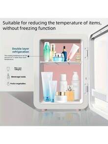 便携式USB冷暖两用盒 - 迷你冰箱暖箱（最低制冷温度低于环境温度15-20°C，最高加热温度55-65°C），适用于汽车和家居美容产品、化妆品冷藏，轻巧便携，低噪音，USB供电，适合旅行、户外探险、通勤等各种场合，冷暖两用，是圣诞礼物、送礼佳品的理想之选。