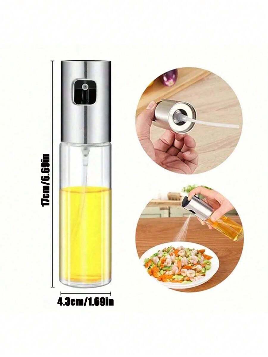 玻璃喷雾油瓶，适用于油、醋、酱油、烧烤酱、沙拉酱等。 - 彩色 - 查看 1