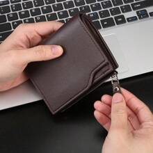 Men's Minimalist Solid Color Wallet & Card Holder With Multiple Card Slots For Men Wallet Mini Wallet Purse Wallet Card Wallet School Supplies