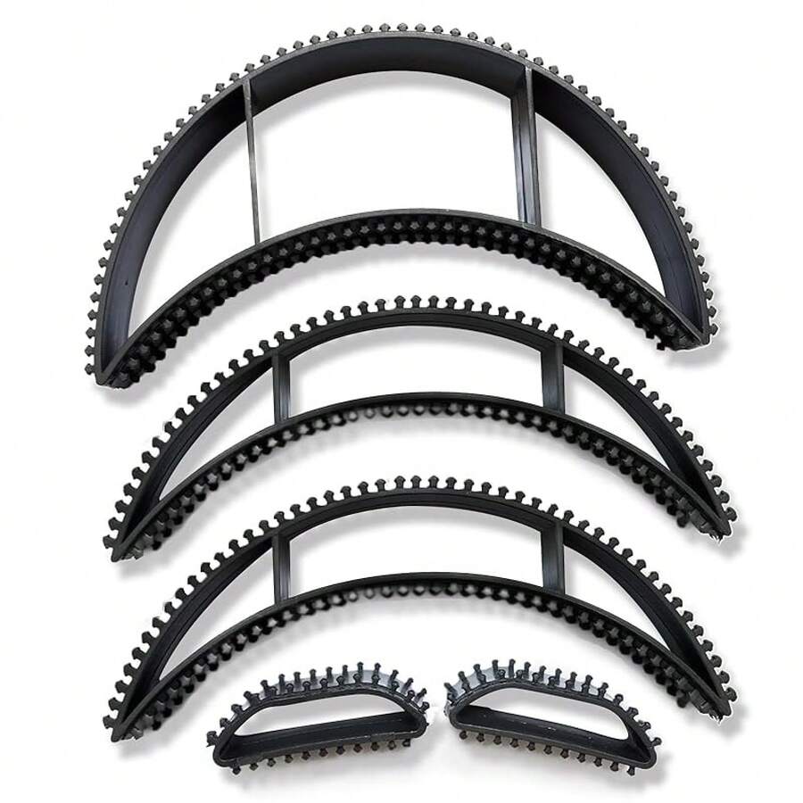 5 Pc Bump It Hair Accessory - Bump It Up Headband & Clips Volumevalentine's Day NHNR - Black - View 1