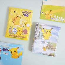 pokemon 2 Stück Pokémon Pikachu Schreibwaren Set - Taschenmonster Notizbuch und Zubehör Kit für Kinder, perfektes Vorschulgeschenk für Kinder, die Pokémon lieben, für Schulbedarf, Schulanfang