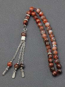1pc 33pcs 8mm Colorful Prayer Beads Bracelet, Unisex Accessory, Suitable For Festivals, Daily Wear, Gifts