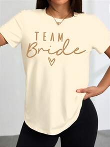 LBP Bride Tee Bride Team Short Sleeve Bachelor Party Top Bridal Party Crew Top Bridesmaid Proposal White Tee