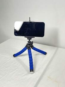 Trípode flexible de pulpo, soporte pequeño para teléfono y cámara con agarre de esponja, soporte de mini pulpo rotatorio a 360° para fotografía y videografía, soporte portátil y ajustable con abrazaderas universales compatible con iPhone, teléfonos Android, regalo de cumpleaños, familiar, amigos, soporte para teléfono, accesorios para teléfono