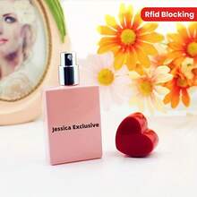 3 buc sticle de parfum personalizate, pătrate, de culoare bomboane, de 30 ml, cu pulverizator, reutilizabile, în formă de inimă, potrivite pentru cadouri unice personalizate de ziua de naștere, Ziua Îndrăgostiților, culoare aleatorie a sticlei