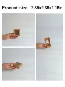 10/30个装白色小礼盒，带透明窗口，适用于珠宝、肥皂、糖果等，手工制品纸板包装，装饰性扁平散装盒，适合礼品、工艺品、赠品、婚礼派对、新娘送礼会等场合。