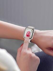 10 件男女款 PC + 钢化玻璃全框保护壳，防震时尚表壳，兼容 38/40/41/42/44/45/46/49 毫米，兼容 Ultra/SE/Series 10/9/8/7/6/5/4/3/2/1，智能手表配件