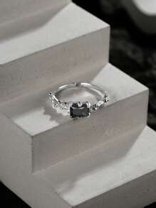 Anillo abierto zirconia cúbica