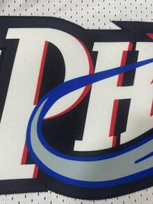 Atonmore Celana Pendek Basket Pria 76ers 3 Putih, Celana Pendek Olahraga Vintage Mesh Bordir dengan Kantong Resleting untuk Musim Semi dan Gugur - Putih - View 4