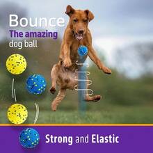 Indestructible Dog Tennis Balls For Aggressive Chewers, Indestructible Dog Balls For Fetch Game, Durable Bouncy Lightweight Floating Toys, Available In Multiple Colors Such As Blue, Yellow And White, SuitableFor Dogs Of All Sizes To Play With - Multicolor - View 9