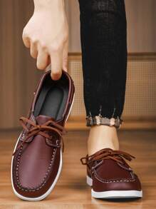 New Low-Top Loafers Casual Driving Shoes Anti-Slip Soft Bottom Slip-On Fashion Sneakers, Lightweight & Comfortable Versatile Leisure Shoes For Men