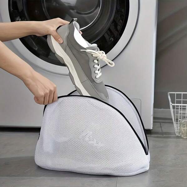 1 stuk mesh waszak voor schoenen en sneakers, duurzame reistas voor schoenen voor de wasmachine, waszak voor schoenen met rits voor sneakers, bh's, lingerie, kousen, diverse beschermingsmiddelen voor op reis en thuisgebruik