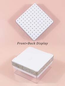 klimonla 指甲锉头收纳盒，指甲锉架，清洁粉尘展示盒，美甲工具收纳盒 - 彩色 - 查看 8