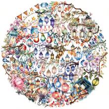 50 pezzi di adesivi estetici in vinile con luci soffuse per scrapbooking, diario, computer portatile, paraurti, skateboard, borraccia, computer, telefono, cartoni animati, elmetto e adesivi e decalcomanie per auto