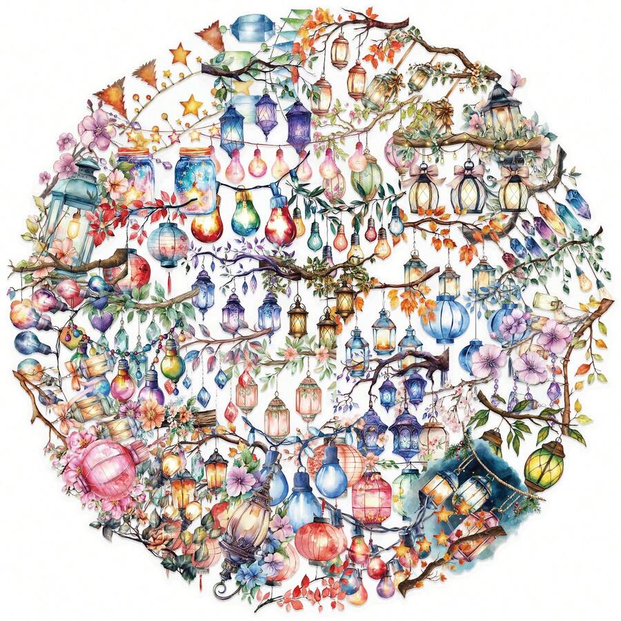 50 pezzi di adesivi estetici in vinile con luci soffuse per scrapbooking, diario, computer portatile, paraurti, skateboard, borraccia, computer, telefono, cartoni animati, elmetto e adesivi e decalcomanie per auto