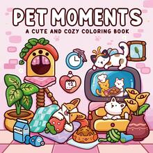 "Little Friends", "Pet Moments", "Dreamy Friends", "The Little Cat" | Puzzle & Stress Relief | Adult Coloring Book.Including Fantasy And Cute Pet Moments: Little Animals Walking Under Flowers, Fishing By The Stream And Other Cozy Scenes.The Patterns Are Exquisite And The Lines Are Clear.Perfect As Graduation Season Or Children's Day Gifts.(Recommended For Use With A Painting Pad)Back To School.School Supplies - White - View 6