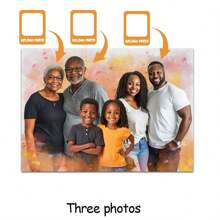1 Stück, geliebte Menschen zu Fotos hinzufügen, Familienporträts aus Fotos erstellen, personalisierte Foto-Collagen, personalisiertes Muttertagsgeschenk, Gedenkgeschenk für Mutter und Vater, Geschenk