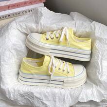 Women Canvas Shoes - 檸檬黃 - 查看 6