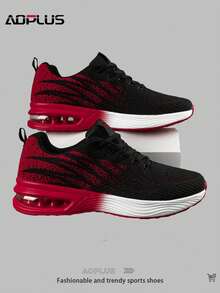 AoPlus New Men's Shock-Absorbing Lightweight Leisure Sports Walking Shoes - màu đen - Xem 4