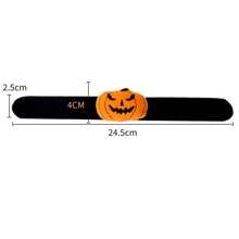 3 piezas Pulseras decorativas para Halloween con diseño de calabaza y araña, suministros y recuerdos para fiestas