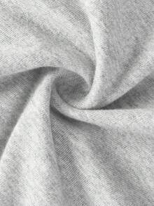 200g Pure Cotton T-Shirt 2025 Summer Ladies New Short Sleeve Pure Cotton Holiday Pattern Short Sleeve Round Neck Couple Wear Small Shirt Tops - 淺灰色 - 查看 5