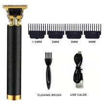 USB 充电男士发夹龙凤图案无线电动修剪器，理发造型专用，父亲节礼物，300mAh