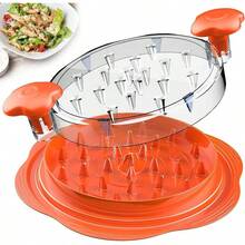 Desmenuzador de carne y pollo manual - Trituración de cocina - Naranja - Ver 12