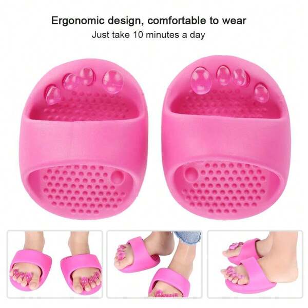 1pc Inner And Outer 8 Letters Straightener Slimming Slippers O-Shaped Legs Correction Insoles X-Shaped Legs Lobe Inverted Feet For Men And Women