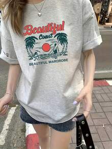 Women T-Shirts - 斑點灰色 - 查看 1