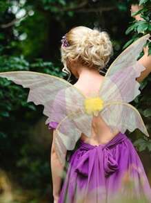 1 Stück Feen Flügel für Feiertage, Karneval Festival Party Requisiten, glitzernde Schmetterling Flügel Hochzeit Kostüm Engelflügel für Frauen Karnevals Verkleidung Accessoires, heiß gold funkelnde Schmetterling Flügel Feen Flügel