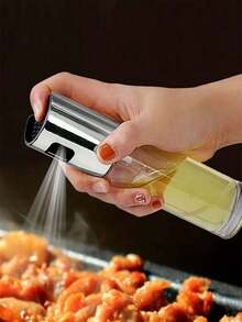 Kitchen Oil Spray Bottle, Glass Condiment Bottle For Oil, Vinegar, Soy Sauce, Bbq, Salad Dressing