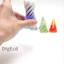 8pcs 3D Printed Cone Fidget Toys, Impossible Shape Spiral Cone Fidget Toys 3D Printed Cone Toys, Mini Stress Relief Desktop Decor Toys Suitable For Children And Adults As Gifts