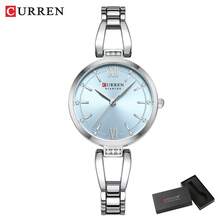 CURREN Women's Wrist Watch, Elegant Quartz Bracelet Watch, Stainless Steel Strap, Rhinestone Decorated Ladies Watch, Gift - Multicolor - View 16