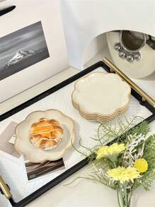 Trays - Creamy White Lace Plate 15cm - View 8