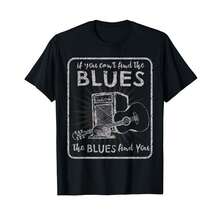 Blues Music Band Lover Vintage Guitar Tea Funny Blues T-Shirt% GR Thoughtful Gifts - Black - View 1