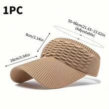 Ladies' Sports Outdoor Sun Hat, Suitable For Golf Summer Sun Shading, Beach Tennis Wide Brimmed Hat, Ladies' Hat