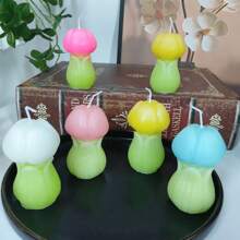 1 件郁金香花形香薰蜡烛，家居装饰小雕像，适合家庭、餐厅、生日、派对、浴室 - 彩色 - 查看 3