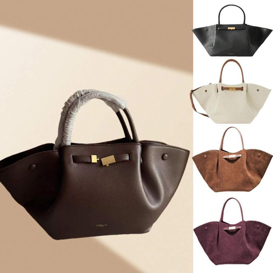 Men Tote Bags - Black (flat) Large Size - View 1